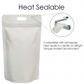 5kg White Matt With Handle Stand Up Pouch/Bag with Zip Lock [SP8] (100 per pack)