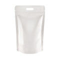 5kg White Shiny With Handle Stand Up Pouch/Bag with Zip Lock [SP8] (100 per pack)