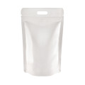 5kg White Shiny With Handle Stand Up Pouch/Bag with Zip Lock [SP8] (100 per pack)