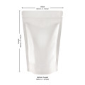 40g White Shiny Stand Up Pouch/Bag with Zip Lock [SP1] (100 per pack)