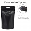 5kg Black Matt With Handle and Valve Stand Up Pouch/Bag with Zip Lock [SP8]