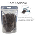 5Kg Valve Clear / Black Shiny With Handle Stand Up Pouch/Bag with Zip Lock (100 per pack)
