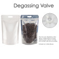 5Kg Valve Clear / White Shiny With Handle Stand Up Pouch/Bag with Zip Lock (100 per pack)