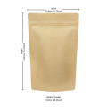 750g Kraft Paper With Valve Stand Up Pouch/Bag with Zip Lock [SP11] (100 per pack)