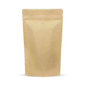 1kg Kraft Paper With Valve Stand Up Pouch/Bag with Zip Lock [SP6] (100 per pack)