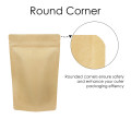 1kg Kraft Paper With Valve Stand Up Pouch/Bag with Zip Lock [SP6] (100 per pack)