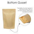 1kg Kraft Paper With Valve Stand Up Pouch/Bag with Zip Lock [SP6] (100 per pack)