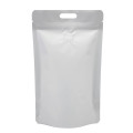 5kg White Matt With Handle and Valve Stand Up Pouch/Bag with Zip Lock [SP8] (100 per pack)