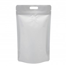 5kg White Matt With Handle and Valve Stand Up Pouch/Bag with Zip Lock [SP8] (100 per pack)