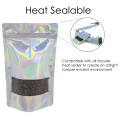 150g Window Holographic With Valve Stand Up Pouch/Bag with Zip Lock [SP3] (100 per pack)