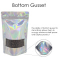 150g Window Holographic With Valve Stand Up Pouch/Bag with Zip Lock [SP3] (100 per pack)