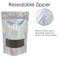 150g Window Holographic With Valve Stand Up Pouch/Bag with Zip Lock [SP3] (100 per pack)
