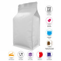 1kg Valve White Matt Flat Bottom Bag with Zip Lock [FB6] (100 per pack)