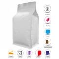 250g White Matt Flat Bottom Stand Up Pouch/Bag with Zip Lock [FB4] (100 per pack)