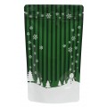 19cm x 26cm Christmas Green Shiny Stand Up Pouch/Bag with Zip Lock [SP5]