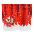 12cm x 20cm Christmas Red Shiny Stand Up Pouch/Bag with Zip Lock 
