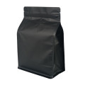 500g Black Matt Flat Bottom With Valve Stand Up Pouch/Bag with Zip Lock [FB5] (100 per pack)