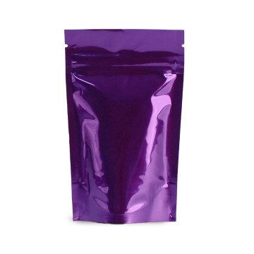 40g Purple Shiny Stand Up Pouch/Bag with Zip Lock [SP1] (100 per pack)
