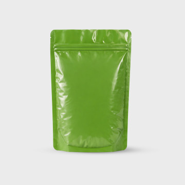 250g Clear / Green Shiny Stand Up Pouch/Bag with Zip Lock [SP4] (100 per pack)