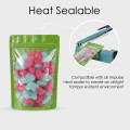 250g Clear / Green Shiny Stand Up Pouch/Bag with Zip Lock [SP4] (100 per pack)