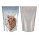 Clear Silver Matt Pouches