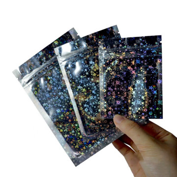 Glitter 3 Side Seal Pouches 100mm x 150mm (100 per pack)