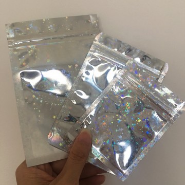 Glitter 3 Side Seal Pouches 100mm x 150mm