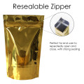 3kg Gold Shiny Stand Up Pouch/Bag with Zip Lock [SP7] (100 per pack)