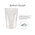 [Sample] 40g Hole White Shiny Stand Up Pouch/Bag with Zip Lock [SP1]