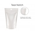 [Sample] 40g Hole White Shiny Stand Up Pouch/Bag with Zip Lock [SP1]