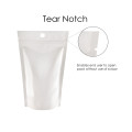 [Sample] 40g Hole White Shiny Stand Up Pouch/Bag with Zip Lock [SP1]