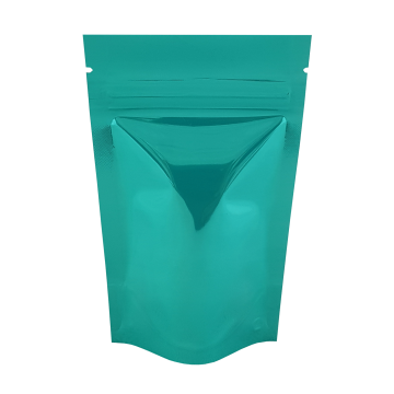 40g Turquoise Shiny Stand Up Pouch/Bag with Zip Lock [SP1] (100 per pack)