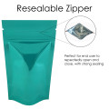 40g Turquoise Shiny Stand Up Pouch/Bag with Zip Lock [SP1] (100 per pack)