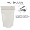 500g White Paper With Valve Stand Up Pouch/Bag with Zip Lock [SP5] (100 per pack)