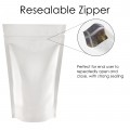 150g White Shiny Stand Up Pouch/Bag with Zip Lock [SP3]
