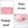 [SAMPLE] 120mm x 200mm Window Pink Matt Stand Up Pouch/Bag with Zip Lock