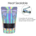 100g Window Holographic Stand Up Pouch/Bag with Zip Lock [SP9] (100 per pack)