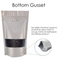 [SAMPLE] 100g Window Silver Matt With Valve Stand Up Pouch/Bag with Zip Lock [SP9]