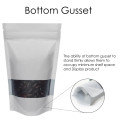 70g Window White Matt Stand Up Pouch/Bag with Zip Lock [SP2] (100 per pack)
