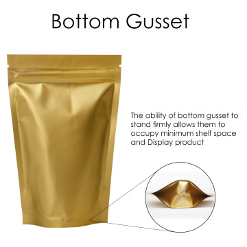 70g Gold Matt Stand Up Pouch/Bag with Zip Lock [SP2] (100 per pack)