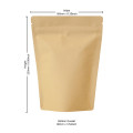 [Sample] 250g Compostable EcoPack Stand Up Pouches Heat Seal Food Grade with Zip Lock [SP4]