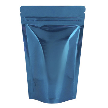 [Sample] 150g Blue Shiny Stand Up Pouch/Bag with Zip Lock [SP3]