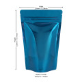 [Sample] 1kg Blue Shiny Stand Up Pouch/Bag with Zip Lock [SP6]