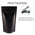 40g Black Matt Stand Up Pouch/Bag with Zip Lock [SP1] (100 per pack)