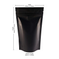 40g Black Matt Stand Up Pouch/Bag with Zip Lock [SP1] (100 per pack)