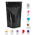 3kg Black Shiny Stand Up Pouch/Bag with Zip Lock [SP7] (100 per pack)