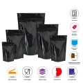 3kg Black Shiny Stand Up Pouch/Bag with Zip Lock [SP7]