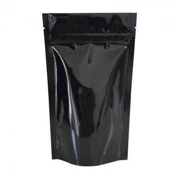 [Sample] 40g Black Shiny Stand Up Pouch/Bag with Zip Lock [SP1]