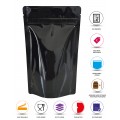 [Sample] 50g Black Shiny Stand Up Pouch/Bag with Zip Lock [WP1]