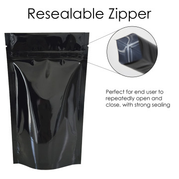 [SAMPLE] 5kg Gold Shiny Stand Up Pouch/Bag with Zip Lock [SP8] (100 per pack)